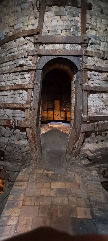 Innere des Brennofens.